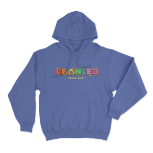 Chanced Rainbow Unisex Hoodie Blue