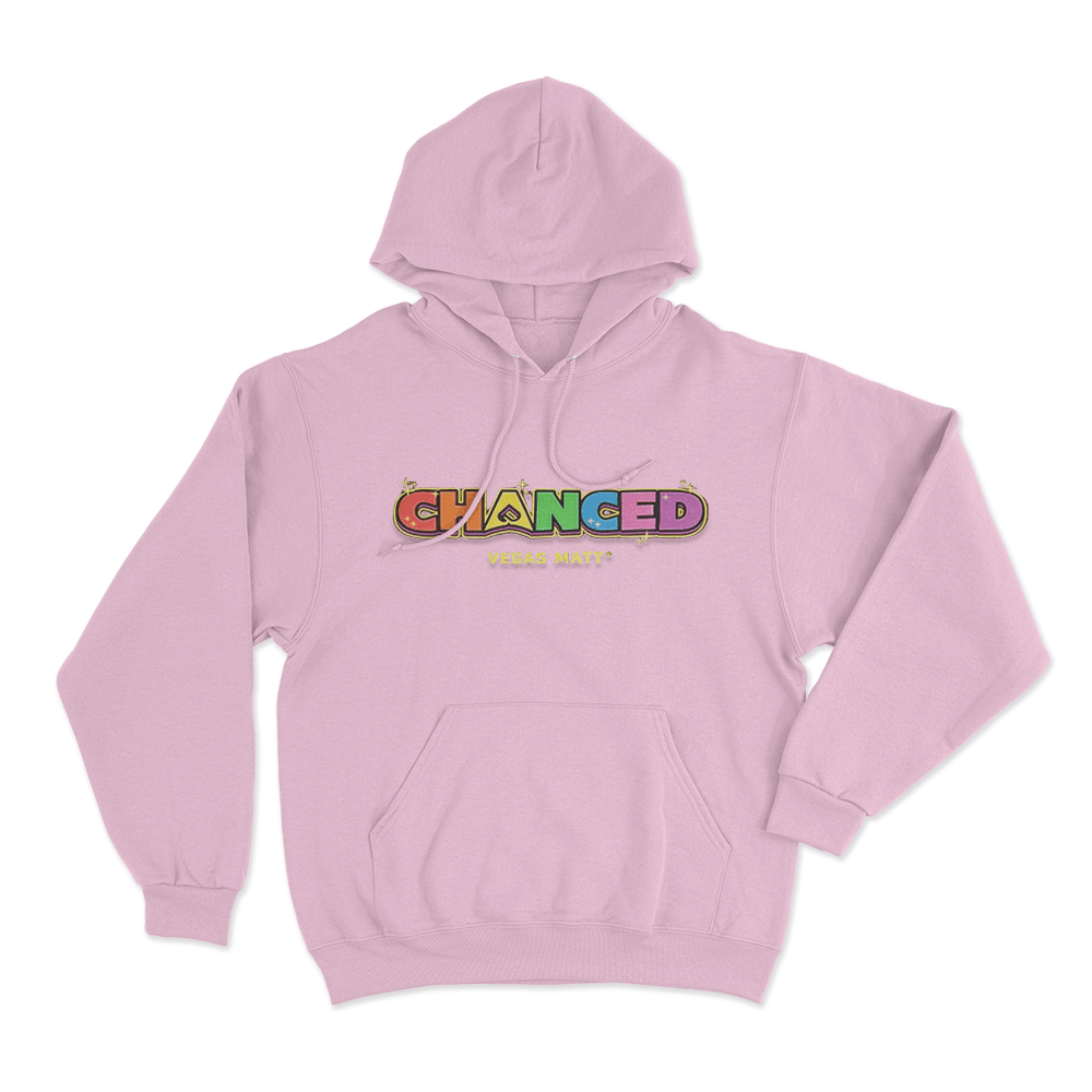 Chanced Rainbow Unisex Hoodie Pink Chanced Rainbow Unisex Hoodie Pink