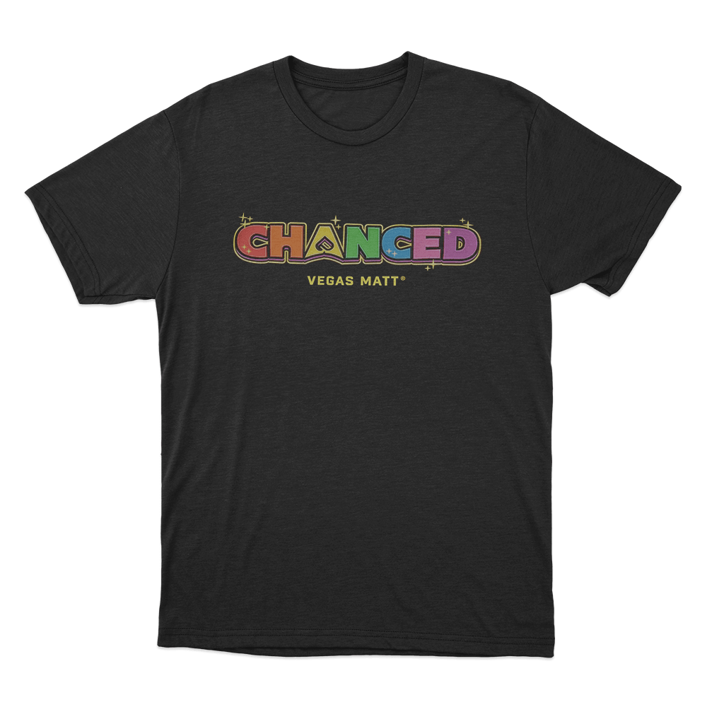 Chanced Rainbow Unisex T Shirt Black Chanced Rainbow Unisex T Shirt Black