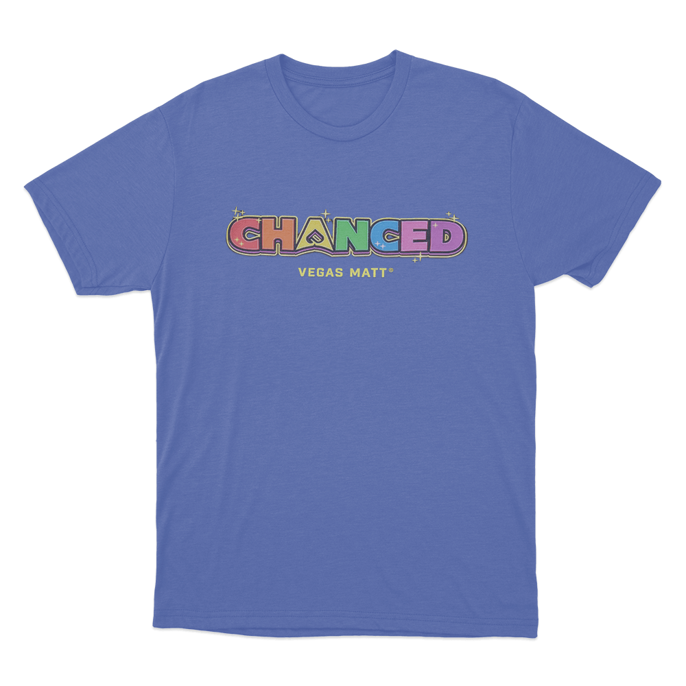 Chanced Rainbow Unisex T Shirt Blue Chanced Rainbow Unisex T Shirt Blue