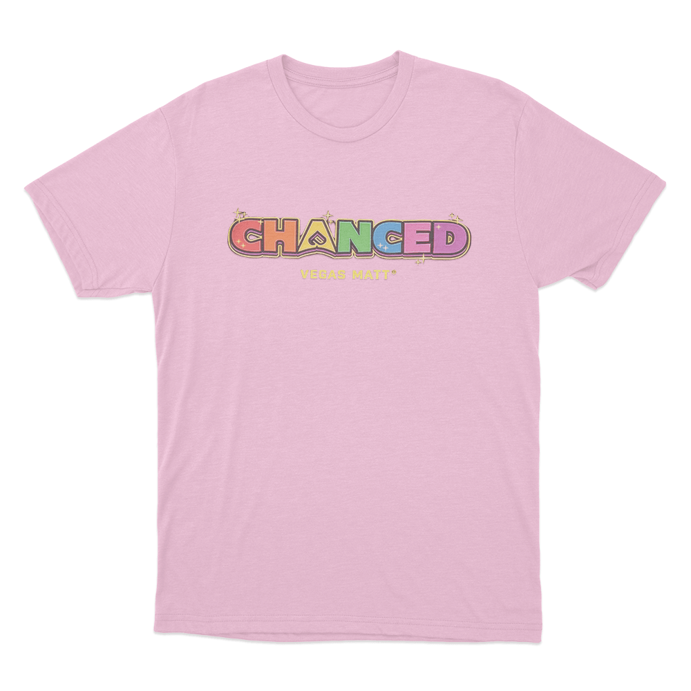 Chanced Rainbow Unisex T Shirt Pink Chanced Rainbow Unisex T Shirt Pink