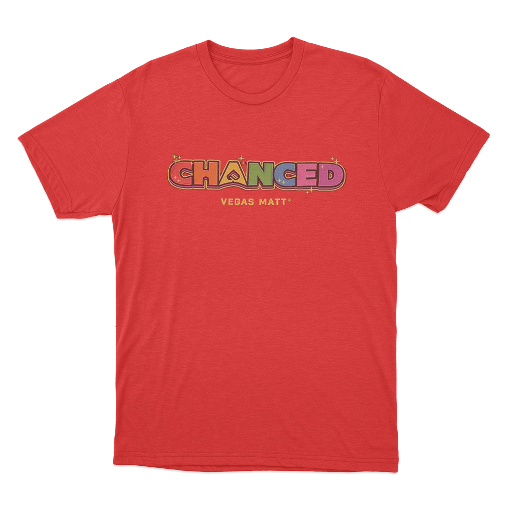 Chanced Rainbow Unisex T Shirt Red Chanced Rainbow Unisex T Shirt Red
