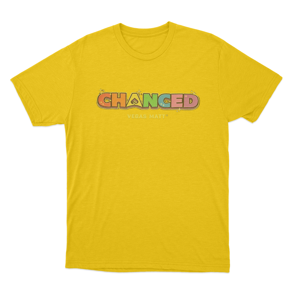 Chanced Rainbow Unisex T Shirt Yellow Chanced Rainbow Unisex T Shirt Yellow