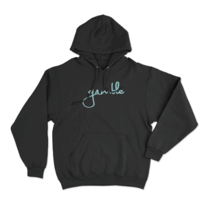 Gamble Script Unisex Hoodie Black