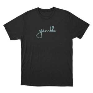 Gamble Script Unisex T Shirt Black