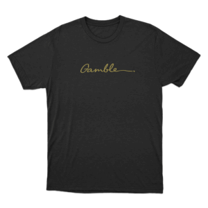 Gold Gamble Unisex T Shirt Black