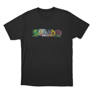 Sando Vegas Unisex T Shirt Black