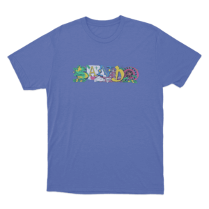 Sando Vegas Unisex T Shirt Blue