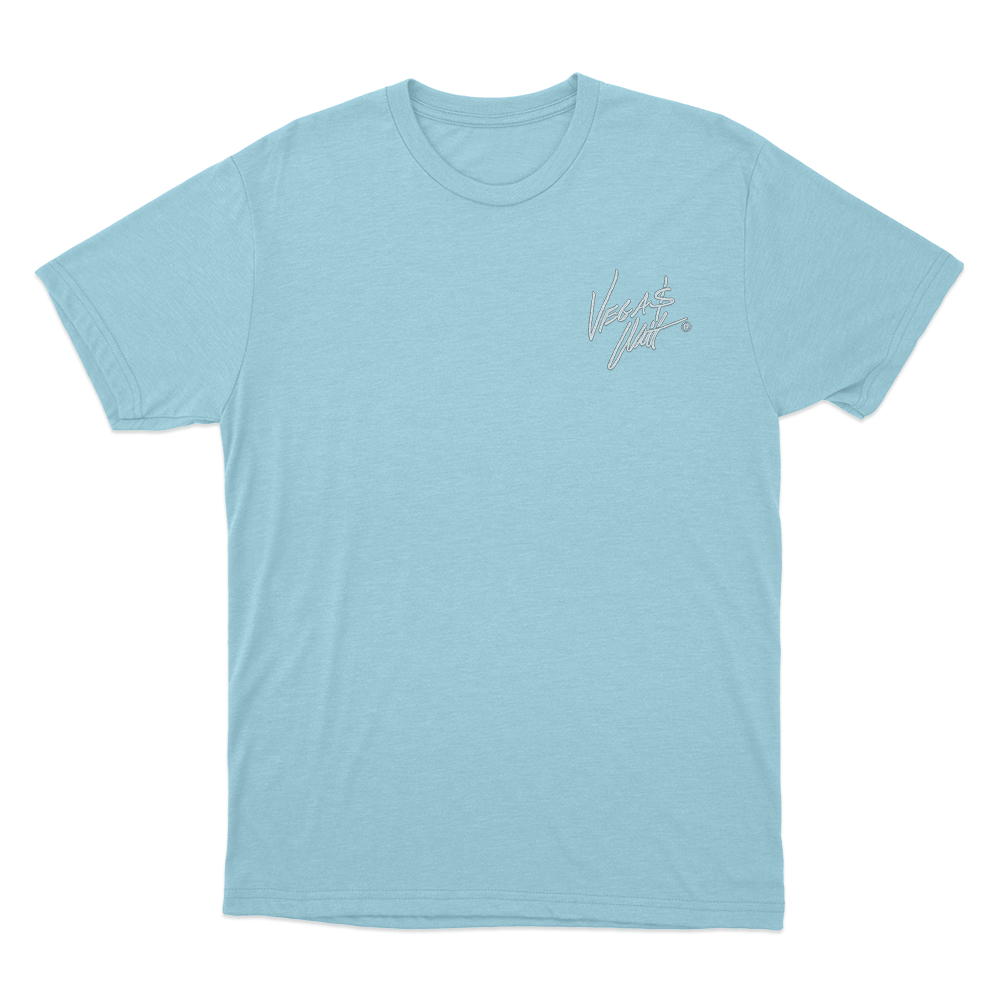 Vegas Matt Signature Unisex T Shirt Sky Blue Vegas Matt Signature Unisex T Shirt Sky Blue